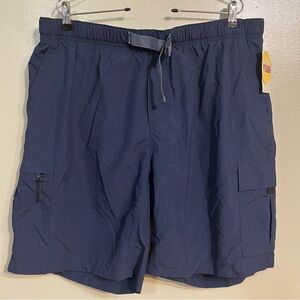Columbia Nylon UPF 50 Men's Navy Shorts Elastic Waist Size XL NWT